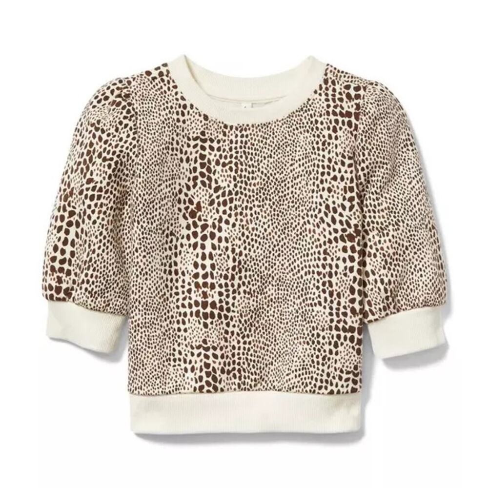 Juno Valentine Cheetah Sweatshirt Janie and Jack EUC Size 3